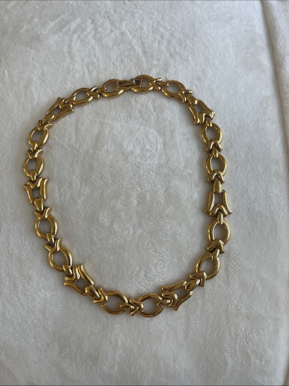 Gold Link Statement Necklace - Women Jewelry